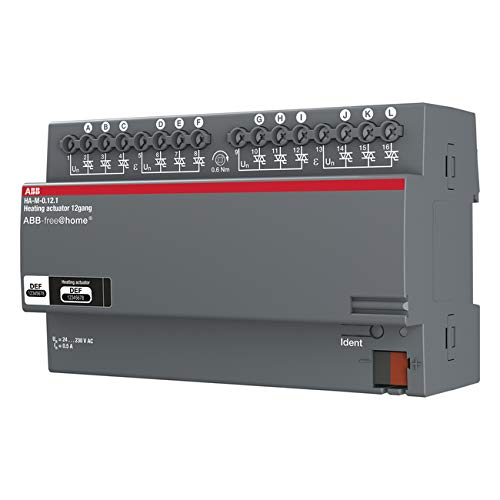 Actuador de electroválvula Niessen Free@Home DIN de 12 canales y 230V para control domótico