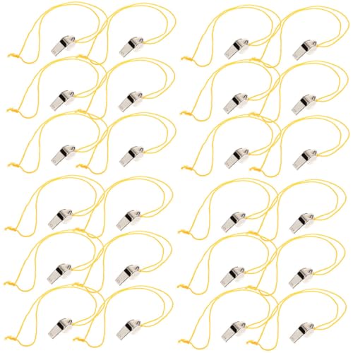 Silbatos deportivos de acero inoxidable Totority 24 pcs miniatura 1