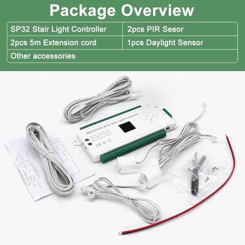 Image of Automatic Stair Light Controller 32 Channel PIR Sensor | Smart Motion Activated Lighting Custom Stair Effects Dynamic Staircase Running Flow for Home Lofts & Modern Interiors