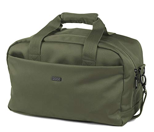 Rock Platinum Holdall Underseat Cabin Travel Bag in Olive Green - Sleek & Practical Travel Essential - Ryanair Carry-On Compliant, Padded Shoulder Strap & Lockable Zips - 40 x 20 x 25 cm 20L Capacity