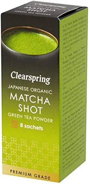 Clearspring Organisches Matcha Grünteepulver Premium-Klasse 8x1g