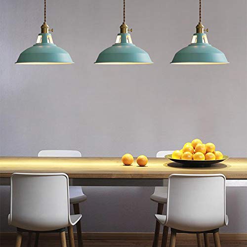 Suspension E27 design nordique en métal finition macaron luxe