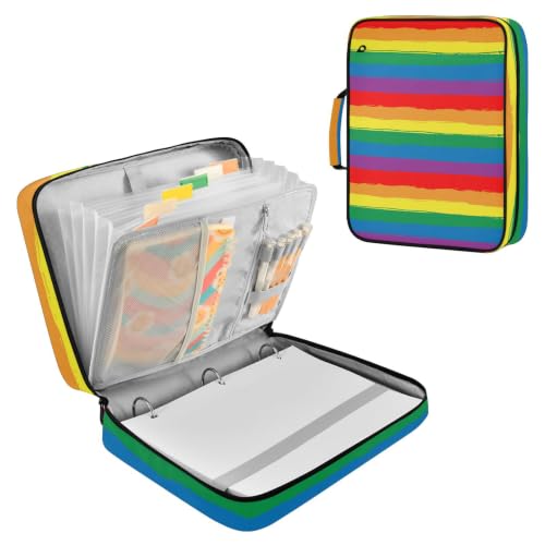 Carpeta expansible LGBT con cremallera para organizar tus documentos en el Mes del Orgullo
