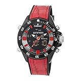 Sumergible: 5 ATM Radiant Reloj Analógico-Digital Para Hombre de Cuarzo con Correa en Piel Ra346602