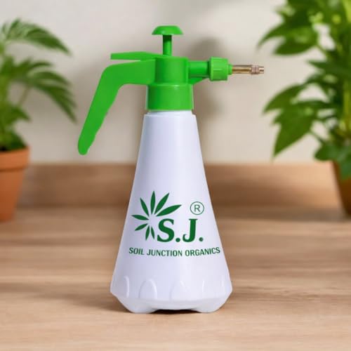 Image of SJ Organics 1L Pressure Spray Bottle for Plants - Efficient Water Spray Bottle with Adjustable Nozzle, Ideal Garden Sprayer for Indoor and Outdoor Plant Care