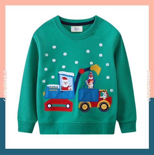 Boys Sweatshirts Casual Sweatshirts Cotton Sweatshirts Long Sleeve T-shirts Crew Neck Cartoon Tops for Boys-363