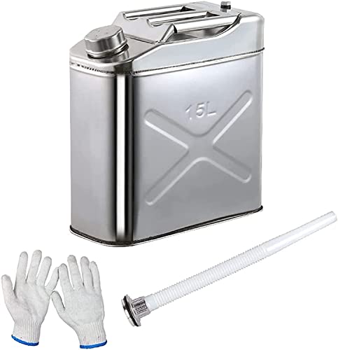 Bidon d'essence 15 L, réservoir de carburant en métal haut de gamme