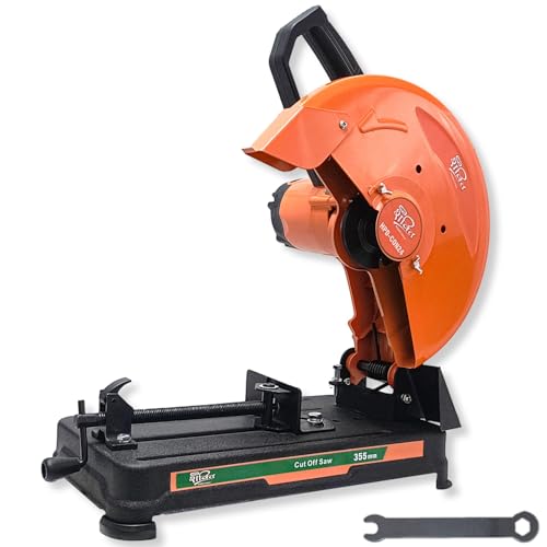 Image of HPD Shakti 14 inch Chop Saw Machine | 2000W Copper Motor Heavy-Duty Metal Cut Off Saw | 355mm Steel Cutting Machine with Free Wheel | Powerful Copper Motor Cutter for Workshop & DIY