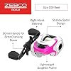 Zebco Roam Baitcast Reel and Fishing Rod Combo, 6-Foot 6-Inch 2-Piece Fiberglass Fishing Pole with Split-Grip MaxTac Rod Handle, Lightweight Graphite Frame, Right-Hand Retrieve