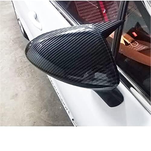 Capuchon de rétroviseur de boîtier autocollant style corne de boeuf