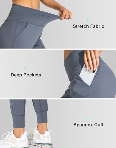 Image of G Gradual Women's Joggers High Waisted Yoga Pants with Pockets Loose Leggings for Women Workout, Athletic, Lounge