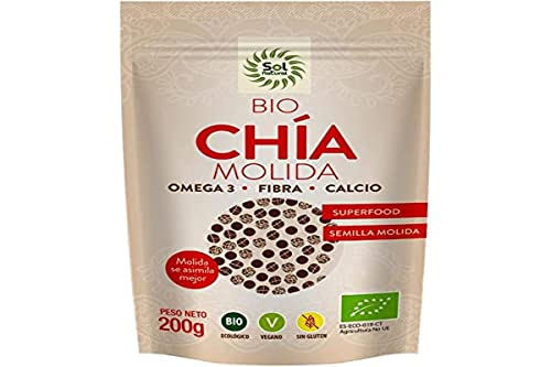 SOLNATURAL Semillas de Chía Molidas Bio 200g