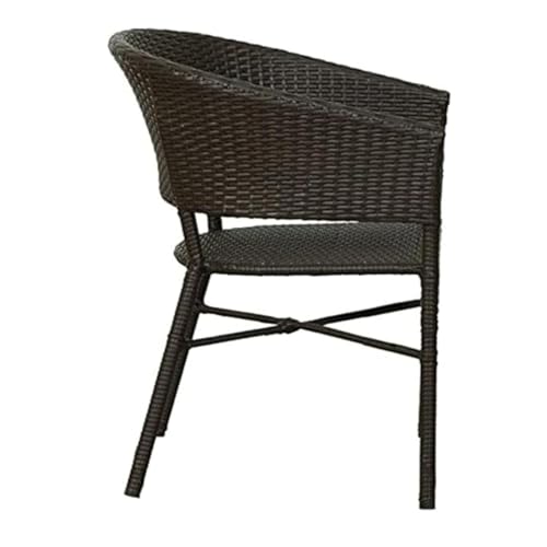 Image of Furniture |D-12 Patio|Indoor| Outdoor| Living Room | Balcony | Garden | Chair Table Set 2+1 (2 Chair + 1 Table)|Furniture Set |Coffee Chair Set|Powder Coated|(Black)