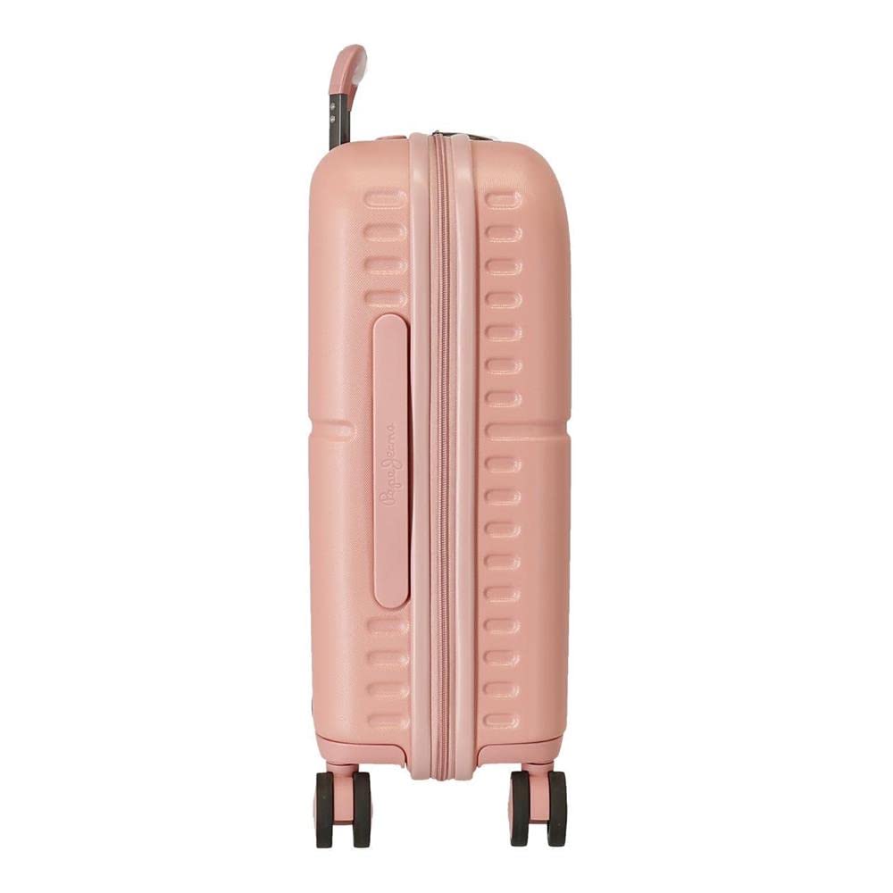 Pepe Jeans Carina Juego de maletas Rígida, Rosa, 4 Ruedas dobles