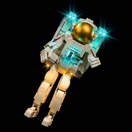 VONADO LED Light Kit Compatible with Lego Space Astronaut 31152 (Lights Only, No Models) Creative Lighting Set Accessories Compatible with Lego Astronaut 31152 Building Set