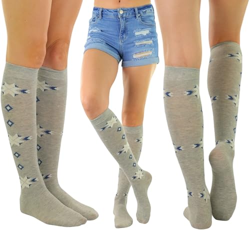Image of ToBeInStyle Women's Pack of 6 or 12 Knee High Socks
