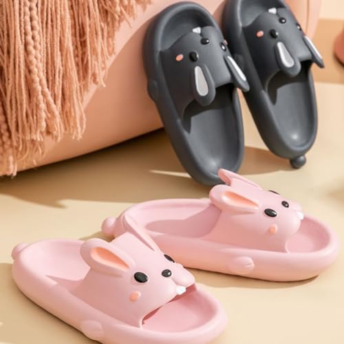 Bunny slippers for women Summer Open Toe rabbit Slippers Shower Sandal Bathroom Comfy House Slide Anti-slip Rabbit Slippers for Indoor and Outdoor3