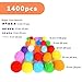 Caydo 1400PCS 5 Sizes Multicolor Pom Poms Assorted Pompoms Balls with 4 Sizes Wiggle Eyes for Kids Creative DIY, Crafts Projects Making and Valentine's Day Decorations