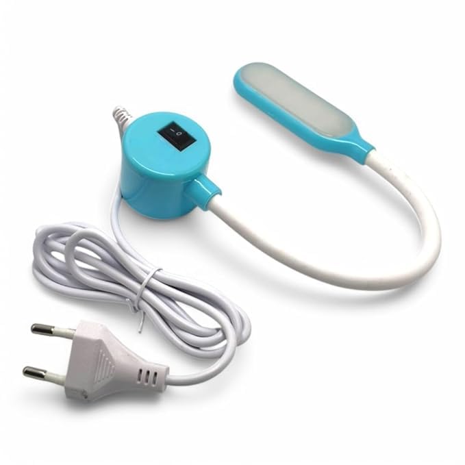 sewing machine accessories led light 12 bulb high power, magnetic mounting base & flexible gooseneck working lamp for home study,reading book lamp,desk light with toggle switch (cob 12 led, 1pc)