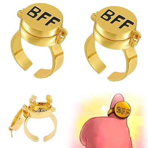 Ahaimy Freundschaftsring, Beste Freunde Für Immer, Süßes BFF Schmuck, Offene Kappe, Anime Geschenke Für Frauen Mädchen, Gedenkgeschenk Für Beste Freundschaft