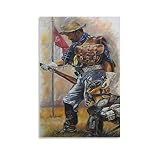 GCOYOZD Buffalo Soldier Equipment Painting Poster Canvas Painting Wall Art Poster for Bedroom Living