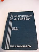A First Course in Algebra B003SABQGG Book Cover