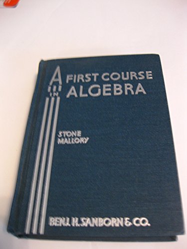 A First Course in Algebra B003SABQGG Book Cover