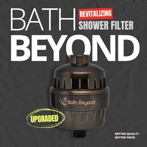 Image of BathBeyond Shower Filter Vitamin C 15 Stage High Output Water Filter With cartridge for Hard Water - Shower Head Filter Removes Chlorine Fluoride and Improves The Condition of Your Skin, Hair