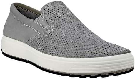ECCO Men's Soft 7 Slip ON 2.0 Sneaker, Wild Dove Nubuck/Lion Perforated, 9-9.5 | Image 5