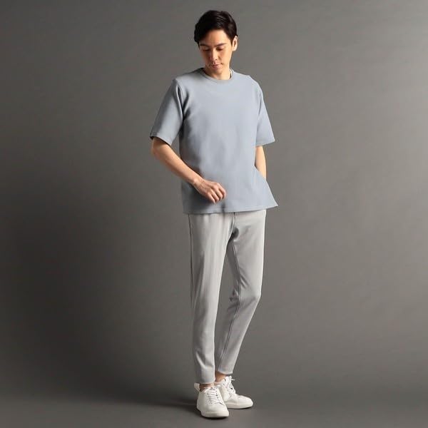 [ムッシュニコル] サイドジップ 半袖ニットTシャツ