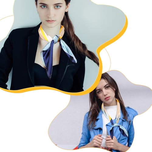 Fashion Head Scarf for Women Hair,27inch Square Bandana Lightweight Neck Tie Head Scarves Sleeping for Bag Hair Wraps4