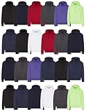 BILLIONHATS 24 Pack of Wholesale Hoodie Sweatshirts, Men Womens Unisex Hoodies Cotton Blend, Bulk Adults Sweatshirt, Homeless Donation (Assorted, X-Large)