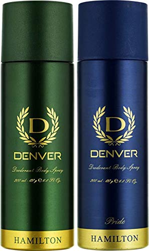 Denver Hamilton and Pride Combo Deodorant Spray for Men (400 ml, Pack of 2)