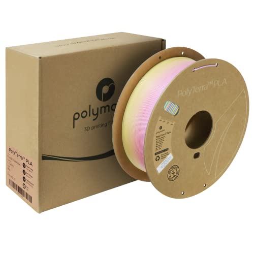 Image of POLYMAKER Matte PLA Filament, Matte Pastel Rainbow, 1.75mm, 1kg, 3D Printing Filament