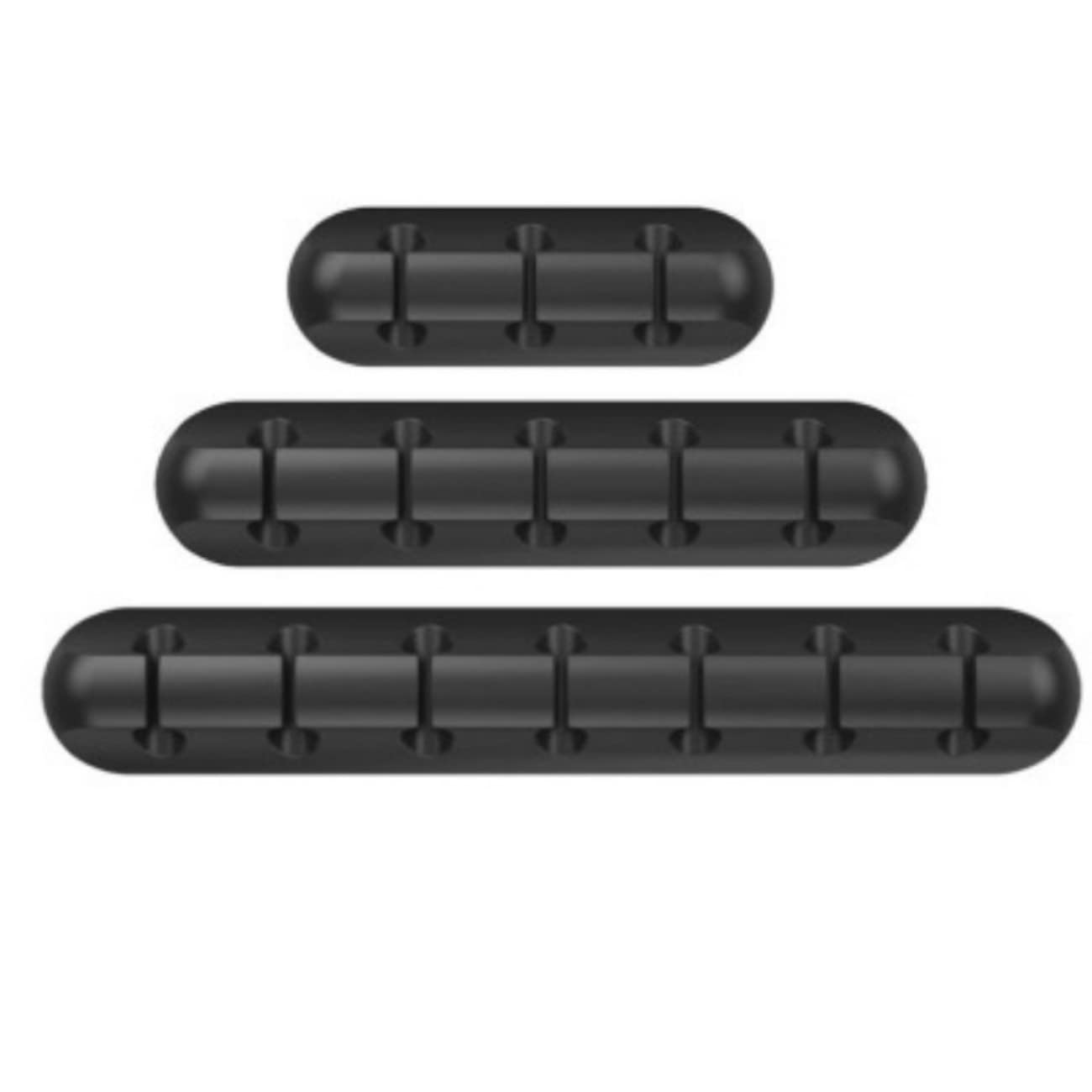 Cord Organizer Clips Self Adhesive, Cable Holder, USB Charging, Pc, Mouse, Keyboard Wires, Ideal Management For Home, Office, Car And Desk Accessories, System for Organizing Cables Cords, 3-pack Black