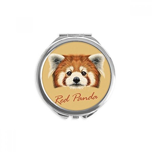 Miroir portable panda rouge 2,6 pouces avec reflet haute fidélité