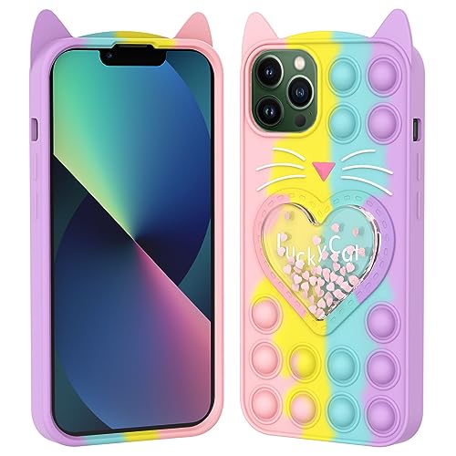 Coque silicone souple iPhone 13 Pro avec étoiles en mouvement