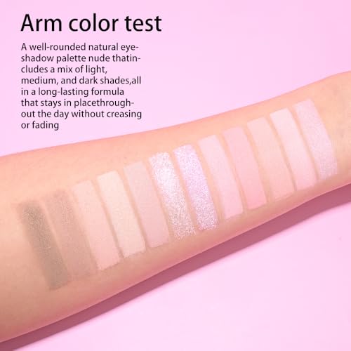 Image of SUAKE Nude Pink Eyeshadow Palette, Matte & Shimmer, High Pigmented 12 Colors Brown Purple Eye Shadow Primers for Eye Makeup, Korean Powder Palet de sombras de ojos (03# Ice Cream)