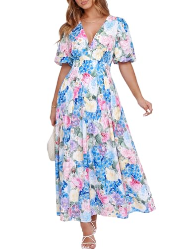 Image of Maxigerui Women's Summer Floral Maxi Dress Spring Wedding Guest Dress 2026