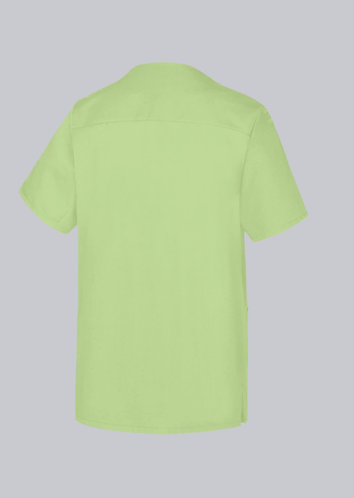 BP Med Tunics 1741-853-78 Schlupfkasack für Sie & Ihn - 1/2 Ärmel - Diskreter V-Ausschnitt - 50% Polyester, 50% Lyocell - Standard Passform - Größe: 2XL - Farbe: hellgrün