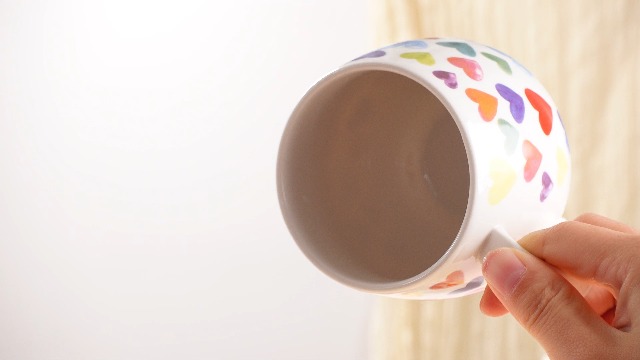 Set de 6 tazas de café de cerámica en forma de corazón miniatura 7