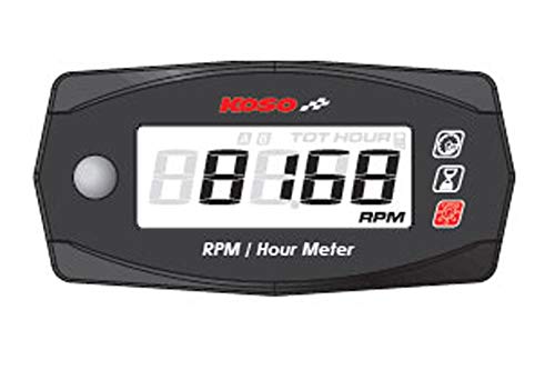 Preisvergleich Produktbild KOSO Mini 4 - Drehzahl- und Betriebszeitmesser (Black)