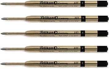 Amazon ペリカン Pelikan ボールペン用替芯 337 黒 F 細字 5本セット 詰め替えインク 文房具 オフィス用品