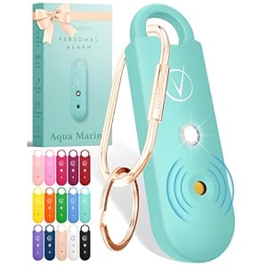 Vantamo Personal Alarm for Self Defense with Low Battery Notice, Strobe Light & Extra Loud 130 dB Double Speakers Safety Keychain Set for Women, Rechargeable Panic Button for Womens Self Defense