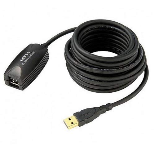 BAFO Technologies USB 2.0 Active Extension Cable BF-3001 for Personal Computer - Black