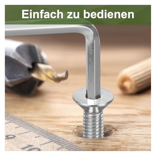 ORTAVA 100 Stück Senkkopfschrauben M3 x 10 mm, M3 Schrauben Edelstahl A2 V2A DIN 7991, Senkkopf Innensechskant Vollgewinde