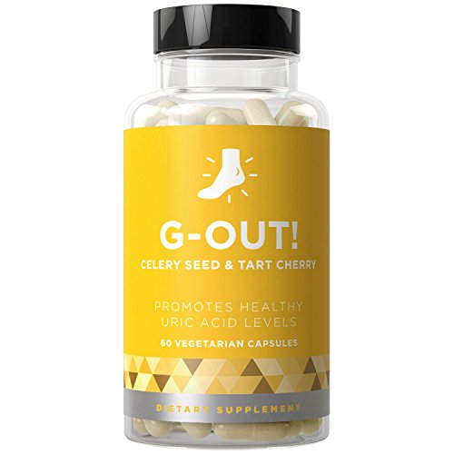HEMP MARX T G-Out! Purge - Uric Acid & Healthy Kidney Support - Celery Seed & Tart Cherry - 60 Vegetarian Soft Capsules
