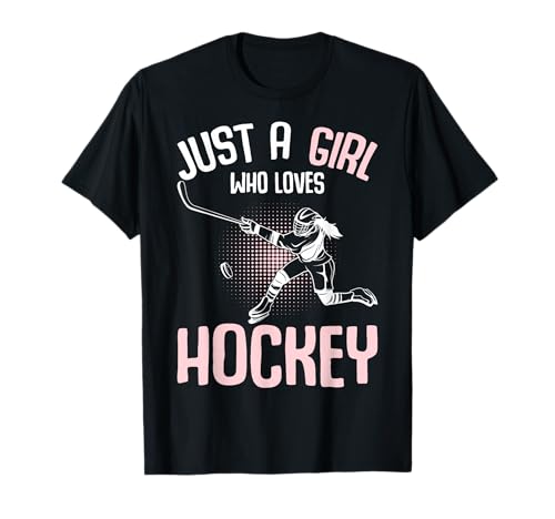 Just a Girl who Loves Hockey Ice Hockey Youth Kids Girls T-Shirt