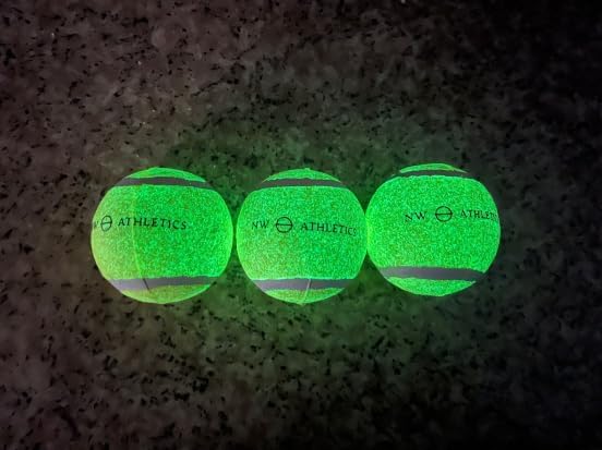 Miniatura 2 de Pelota de tenis que brilla en la oscuridad, pelota de tenis iluminada para perros de tamaño pequeño, paquete de 3