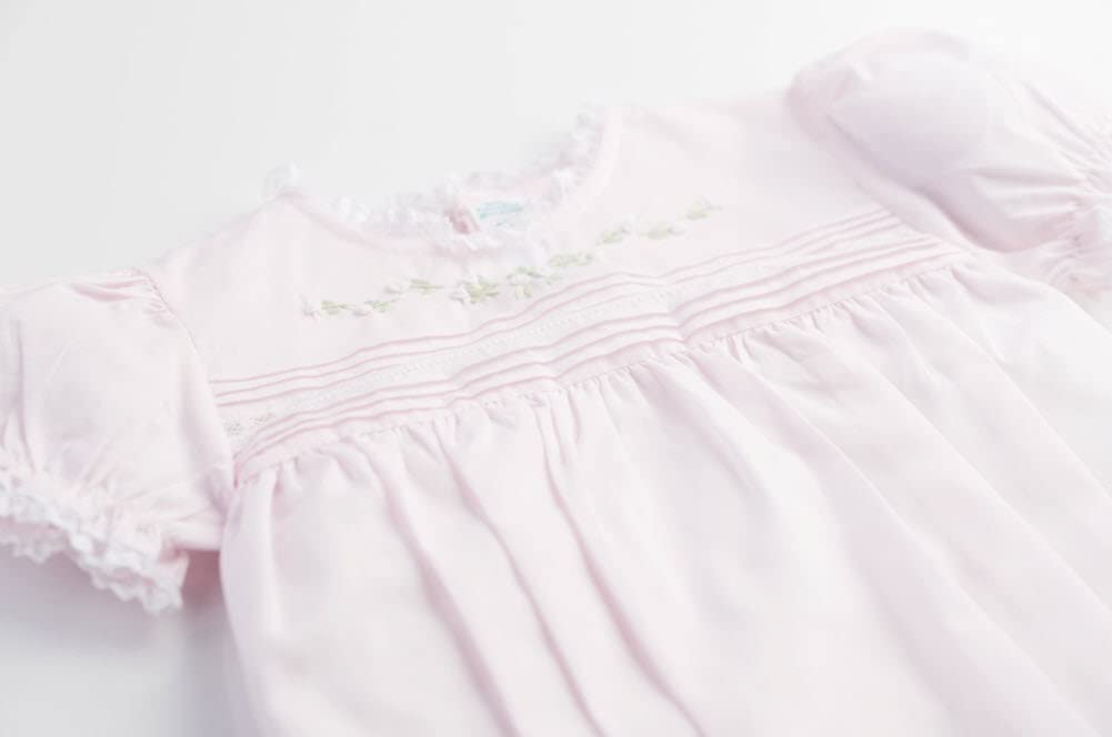 Feltman Brothers Infant Girls Pink Bubble Outfit Lace Trim (18 Months)